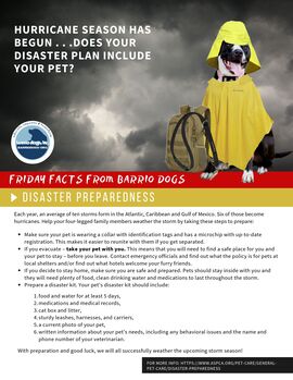 Friday fact-SE-Disaster preparedness-E